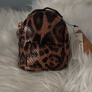 Leopard Print Mini Backpack